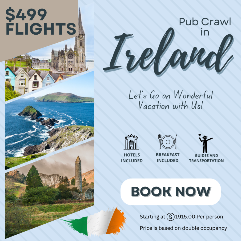 Light Blue Travel to Ireland Instagram Post